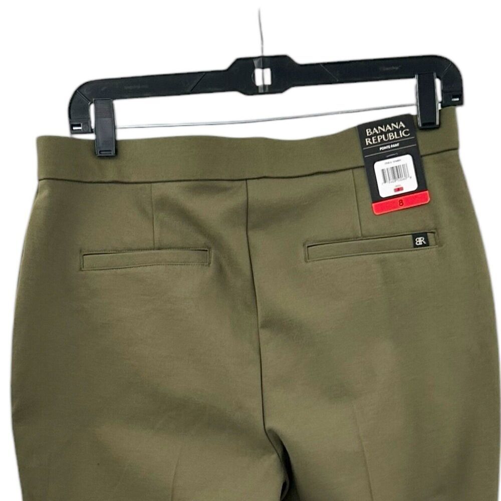 NWT Banana Republic Women's Ponte Pants Olive Green Size 8 - Picture 6 of 15